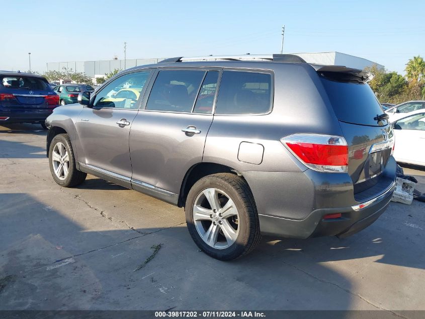 5TDDK3EH1DS258008 2013 Toyota Highlander Limited V6