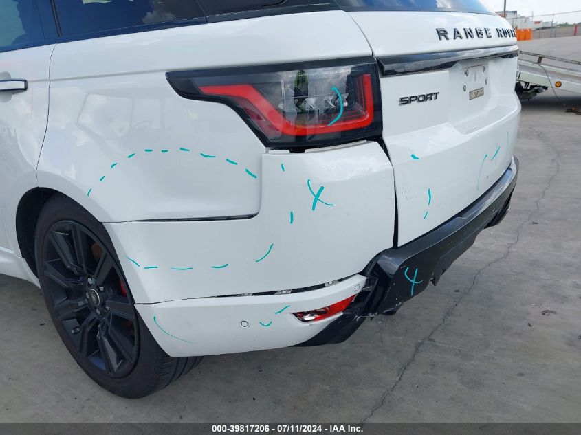 2018 Land Rover Range Rover Sport Hse Dynamic VIN: SALWV2SV9JA401356 Lot: 39817206