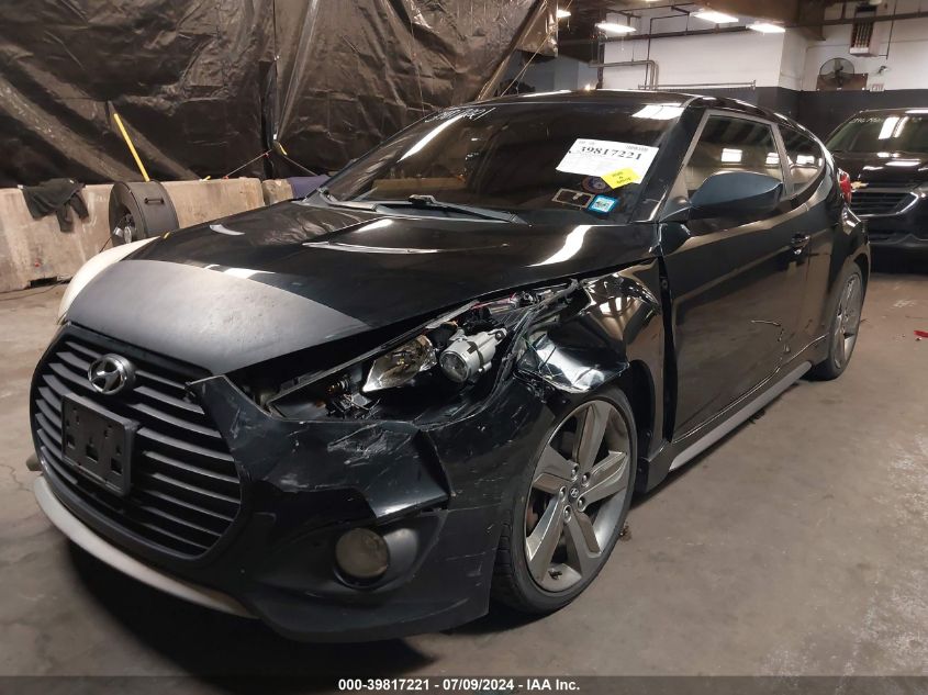 2015 Hyundai Veloster Turbo VIN: KMHTC6AE9FU239061 Lot: 39817221