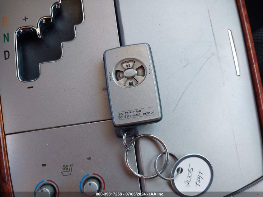 2005 Toyota Avalon Limited VIN: 4T1BK36B25U034594 Lot: 39817258