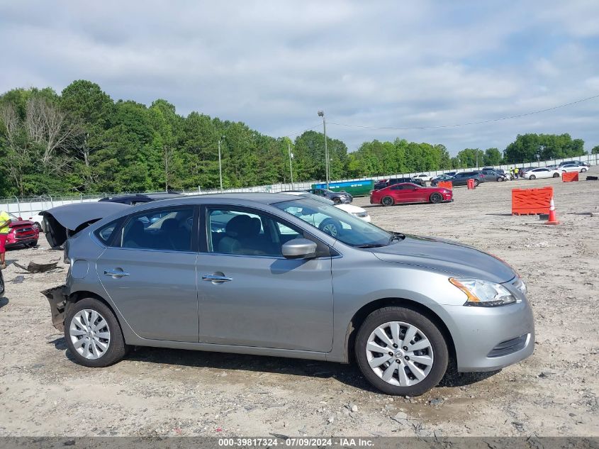 2014 Nissan Sentra S VIN: 3N1AB7AP2EY249077 Lot: 39817324