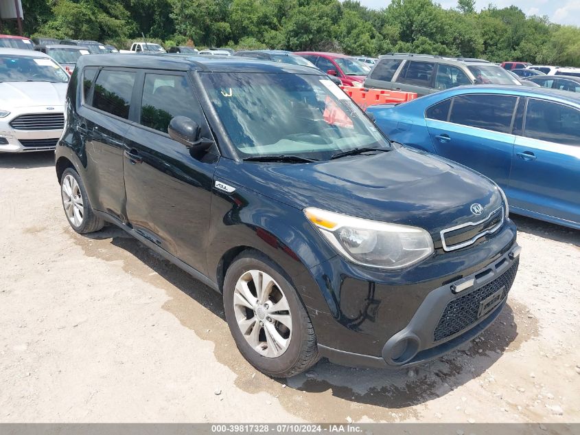 2015 Kia Soul + VIN: KNDJP3A5XF7190692 Lot: 39817328