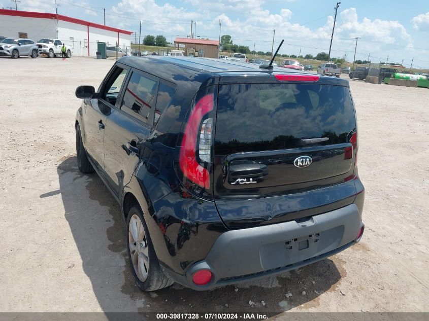 2015 Kia Soul + VIN: KNDJP3A5XF7190692 Lot: 39817328