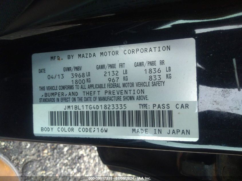 2013 MAZDA MAZDA3 I SV - JM1BL1TG4D1823335