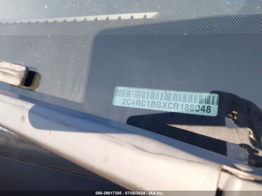 2012 Chrysler Town & Country Touring VIN: 2C4RC1BGXCR188048 Lot: 39817385