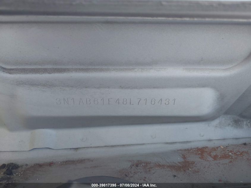 2008 Nissan Sentra 2.0 VIN: 3N1AB61E48L716431 Lot: 39817395
