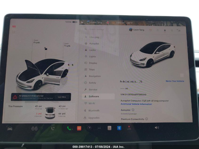 5YJ3E1EA8PF565310 2023 TESLA MODEL 3 - Image 18