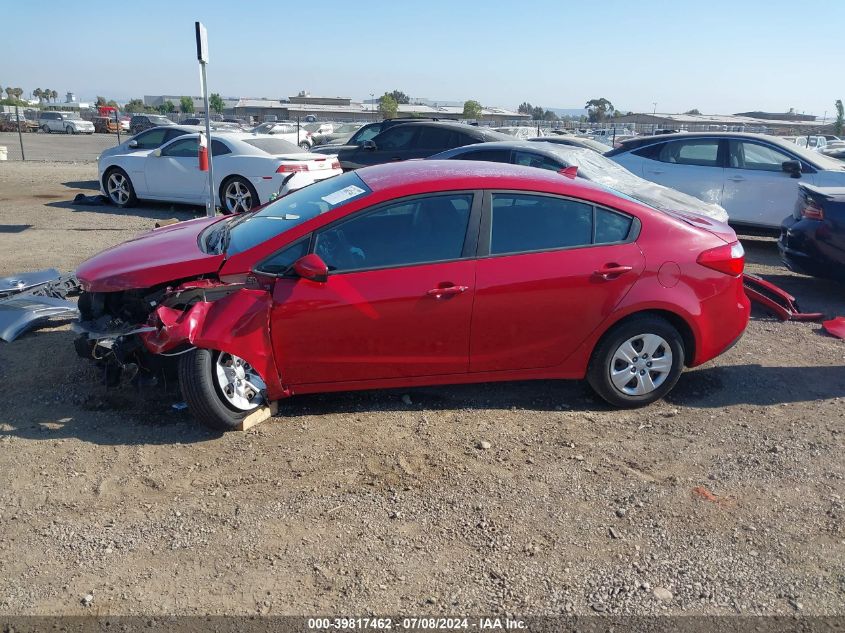 2016 Kia Forte Lx VIN: KNAFK4A65G5510689 Lot: 39817462