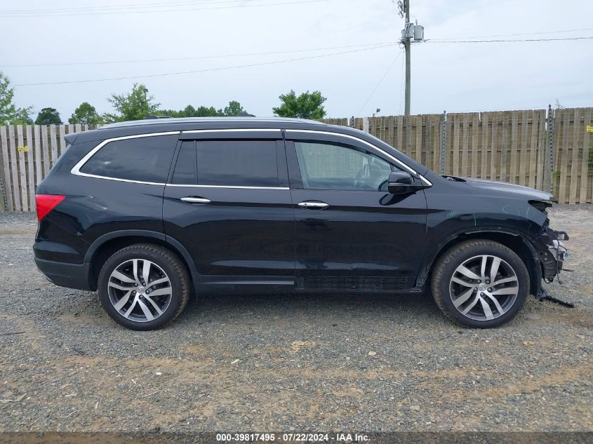 2016 Honda Pilot Elite VIN: 5FNYF6H0XGB102796 Lot: 39817495