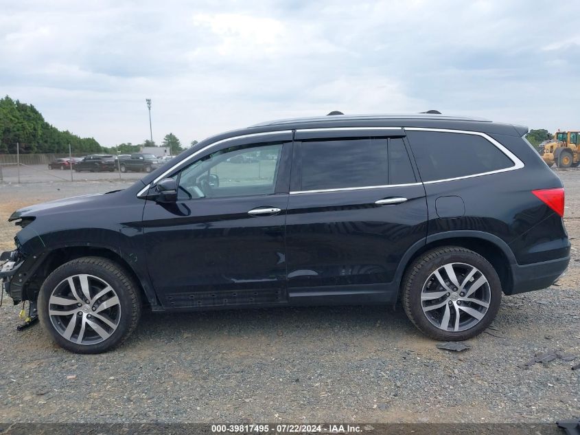 2016 Honda Pilot Elite VIN: 5FNYF6H0XGB102796 Lot: 39817495