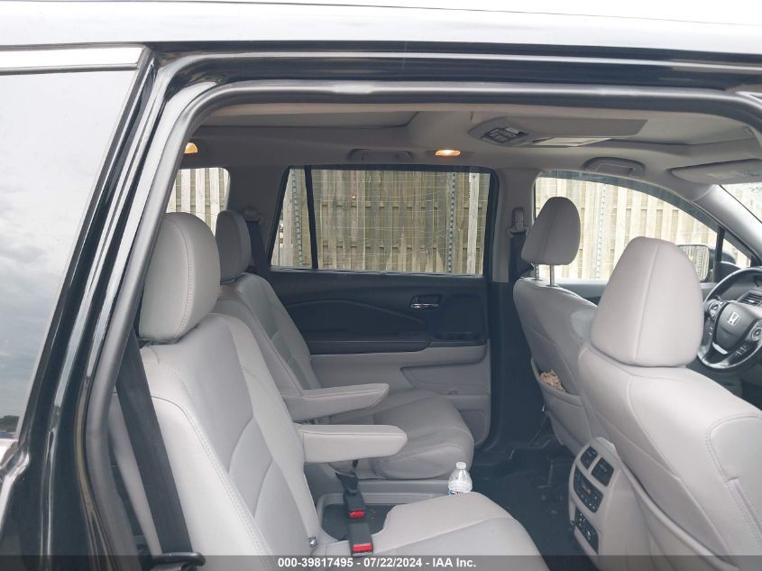 2016 Honda Pilot Elite VIN: 5FNYF6H0XGB102796 Lot: 39817495