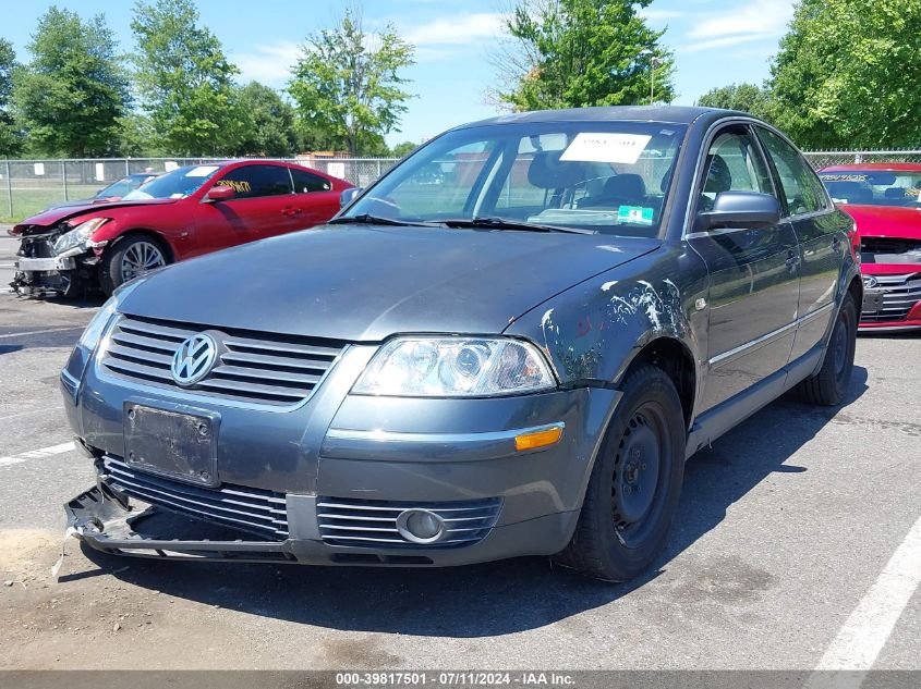 2002 Volkswagen Passat Gls VIN: WVWPD63B82P119931 Lot: 39817501