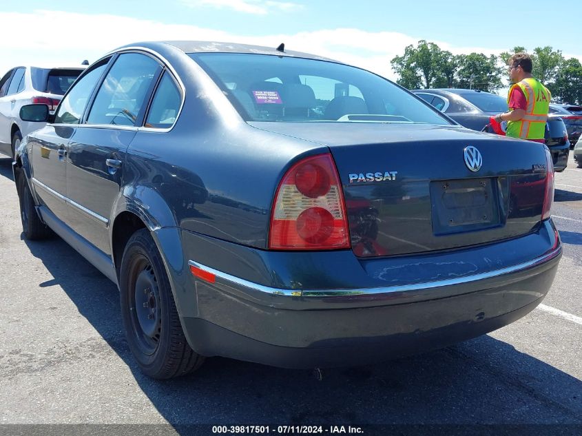 2002 Volkswagen Passat Gls VIN: WVWPD63B82P119931 Lot: 39817501