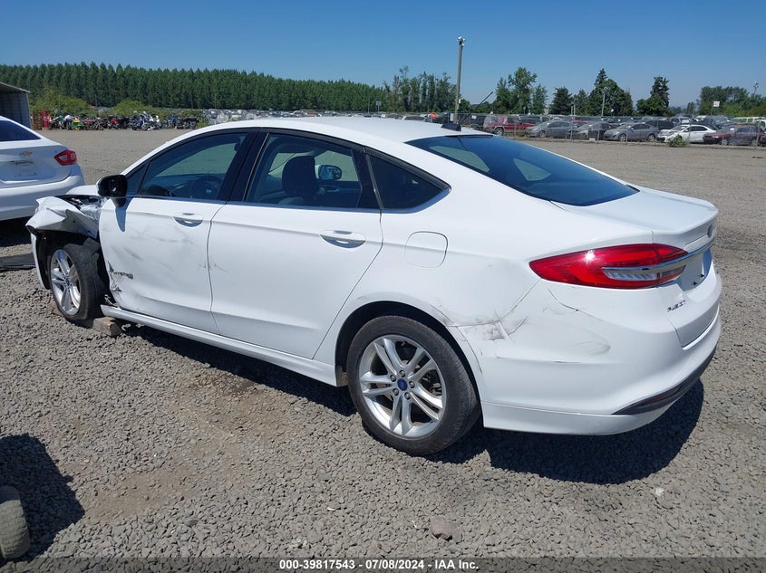 VIN 3FA6P0LU2JR197426 2018 FORD FUSION HYBRID SE