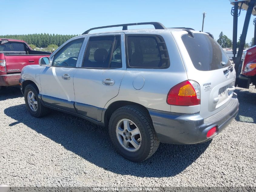 2002 Hyundai Santa Fe Gls/Lx VIN: KM8SC73D02U139933 Lot: 39817546