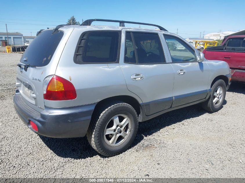 2002 Hyundai Santa Fe Gls/Lx VIN: KM8SC73D02U139933 Lot: 39817546