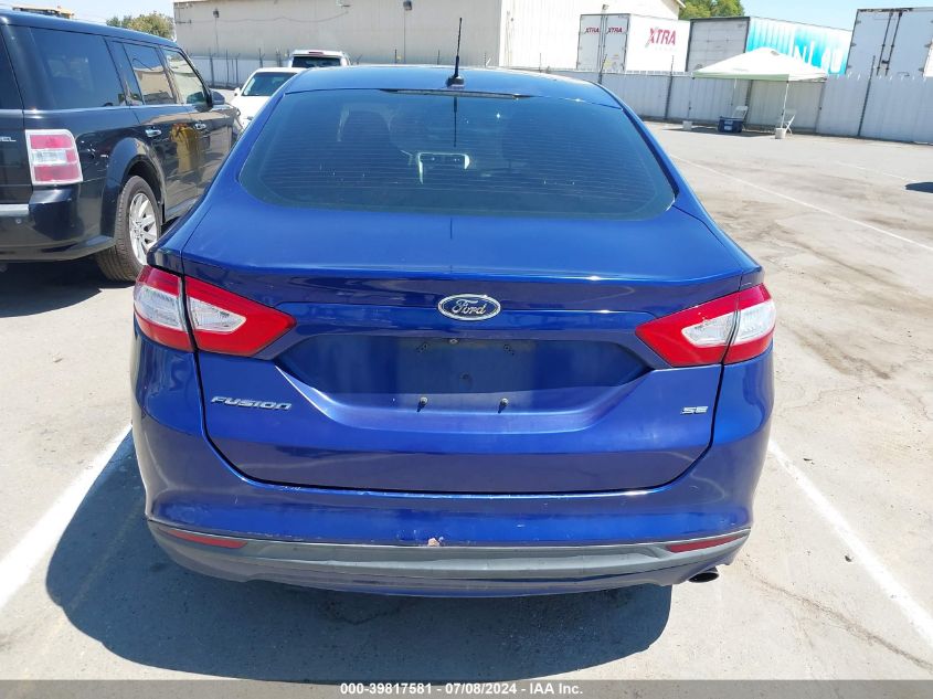 2016 Ford Fusion Se VIN: 3FA6P0H71GR330267 Lot: 39817581