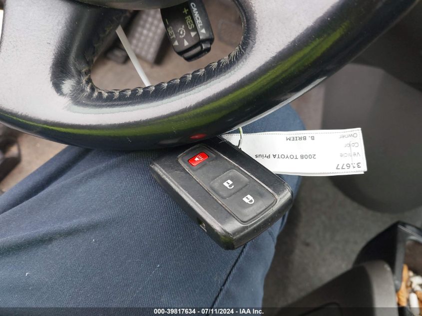 2008 Toyota Prius VIN: JTDKB20U383460412 Lot: 39817634