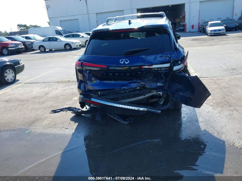 2022 Infiniti Qx60 Sensory VIN: 5N1DL1GR8NC339593 Lot: 39817641