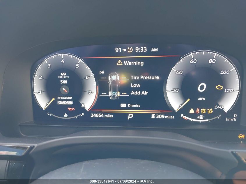 2022 Infiniti Qx60 Sensory VIN: 5N1DL1GR8NC339593 Lot: 39817641