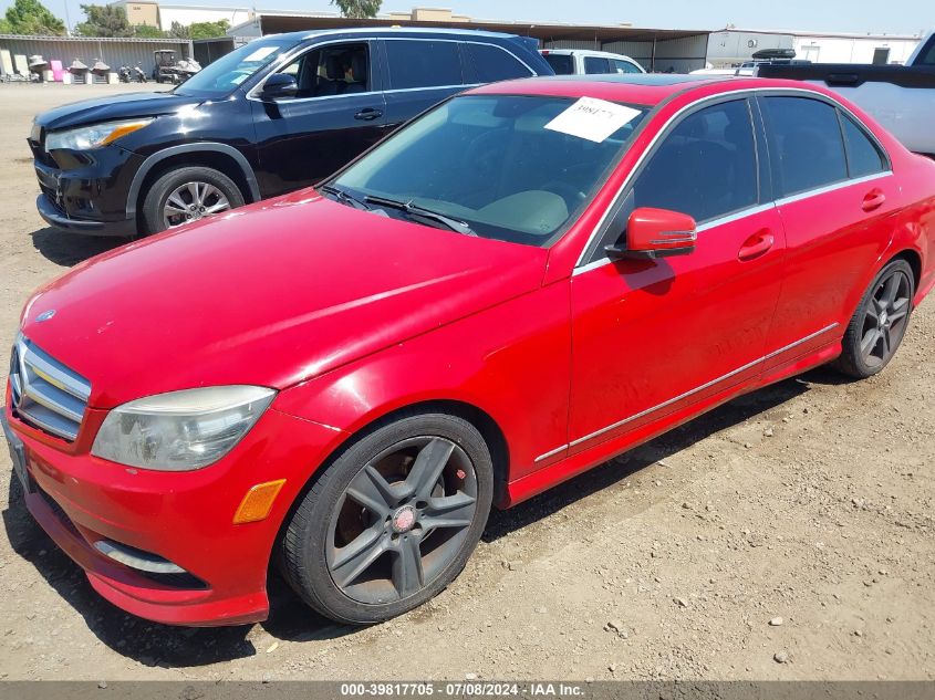 2011 Mercedes-Benz C 300 VIN: WDDGF5EB5BR140537 Lot: 39817705