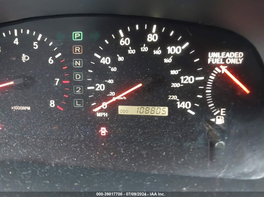 2000 Lexus Es 300 VIN: JT8BF28G4Y5076578 Lot: 39817708