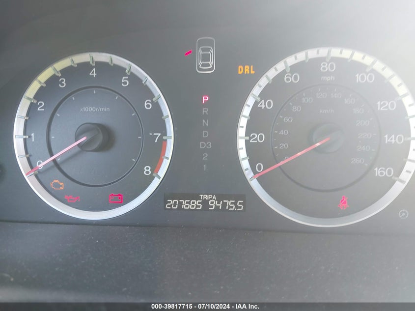 2010 Honda Accord 2.4 Ex-L VIN: 1HGCP2F80AA119486 Lot: 39817715