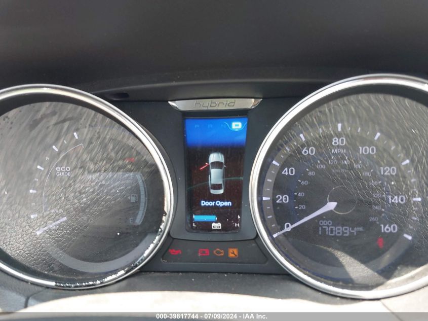 2012 Hyundai Sonata Hybrid VIN: KMHEC4A4XCA029456 Lot: 39817744