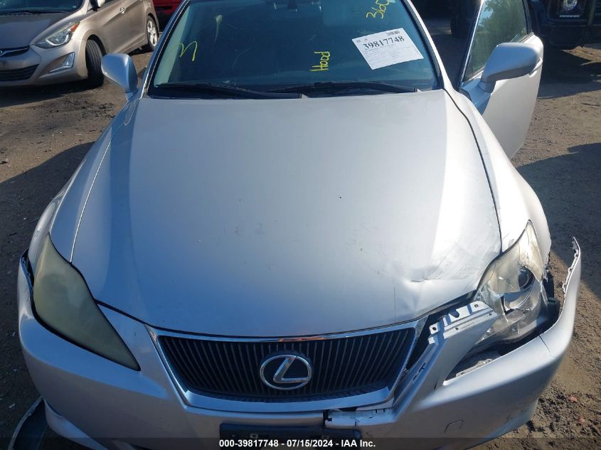 2008 Lexus Is 250 VIN: JTHCK262282025850 Lot: 39817748