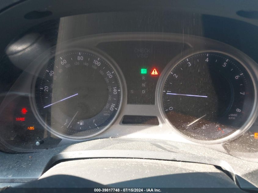 2008 Lexus Is 250 VIN: JTHCK262282025850 Lot: 39817748