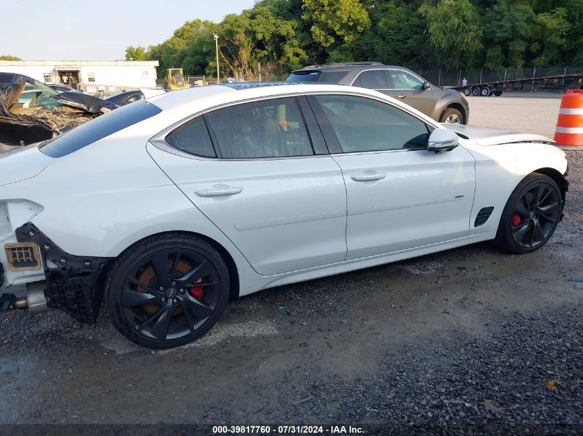 2022 Genesis G70 3.3T Awd VIN: KMTG54TE9NU095447 Lot: 39817760