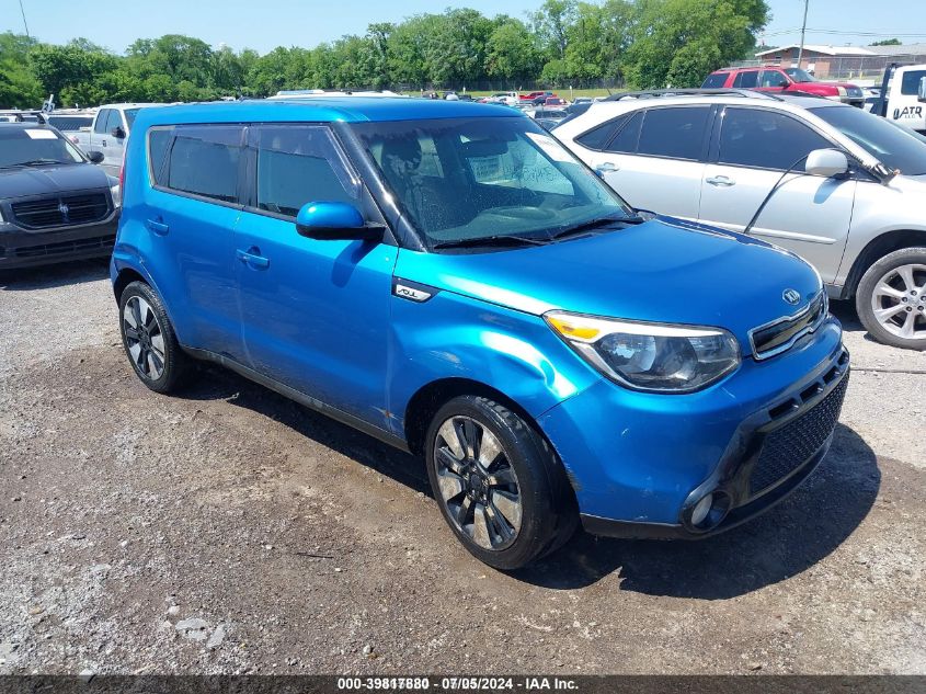 2016 Kia Soul + VIN: KNDJP3A52G7344992 Lot: 39817880