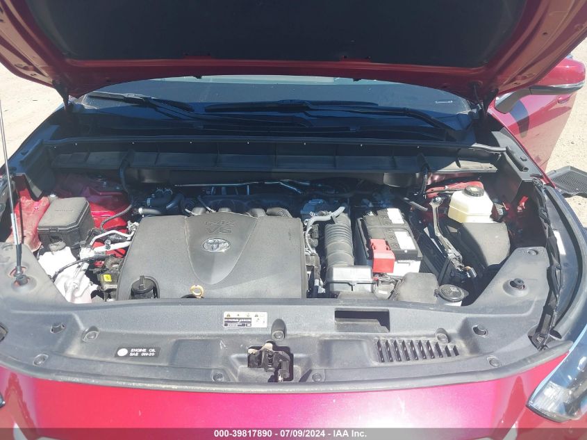 2022 Toyota Highlander Xle VIN: 5TDGZRBH0NS588062 Lot: 39817890