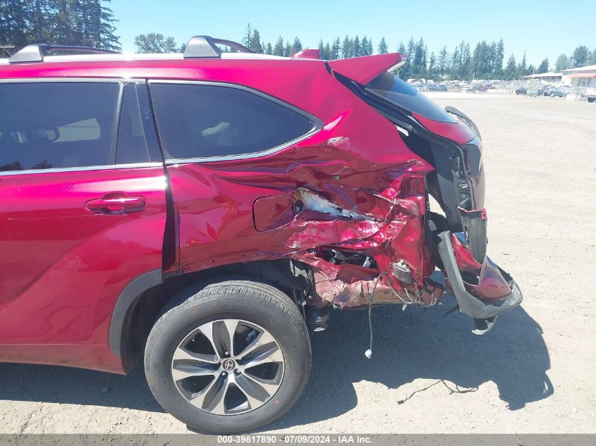 2022 Toyota Highlander Xle VIN: 5TDGZRBH0NS588062 Lot: 39817890