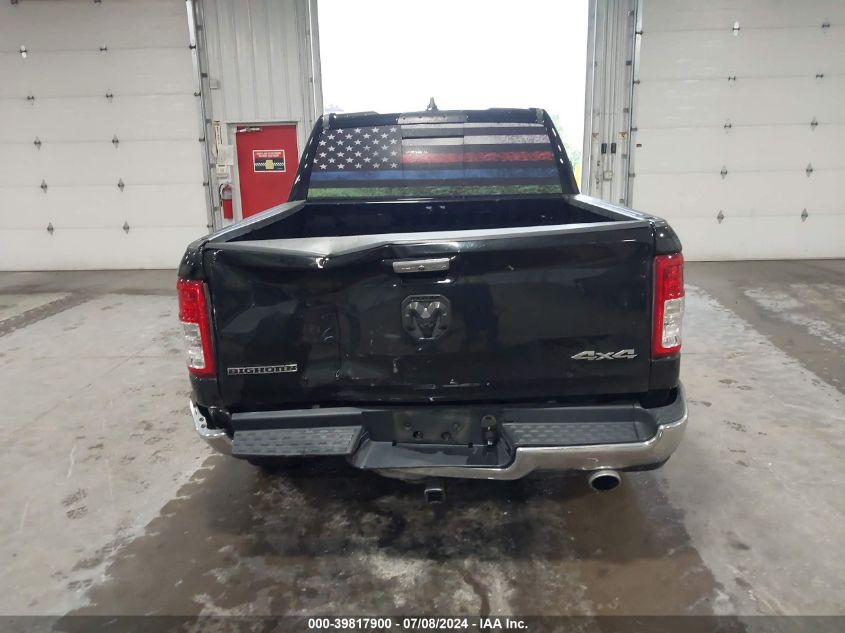 2019 Ram 1500 Big Horn/Lone Star 4X4 5'7 Box VIN: 1C6SRFFT8KN638416 Lot: 39817900