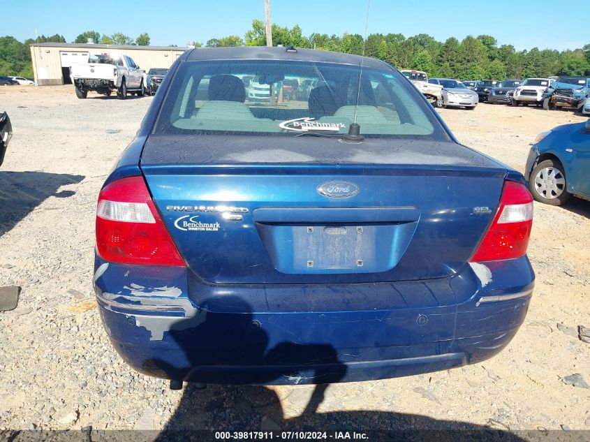 2007 Ford Five Hundred Sel VIN: 1FAHP27167G112026 Lot: 39817911