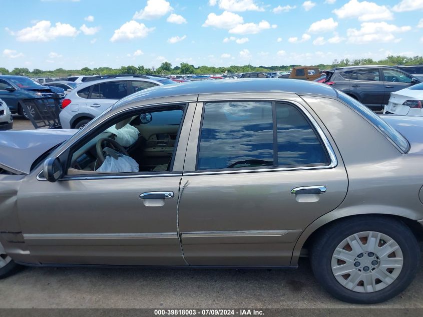 2005 Mercury Grand Marquis Gs VIN: 2MEFM74W45X658224 Lot: 39818003