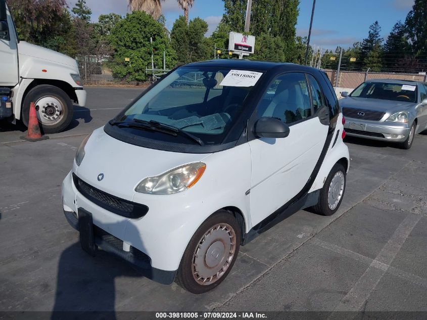 2009 Smart Fortwo Pure/Passion VIN: WMEEJ31XX9K308957 Lot: 39818005