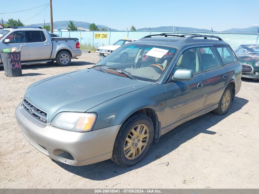2001 Subaru Outback H6-3.0 VIN: 4S3BH806217624220 Lot: 39818041
