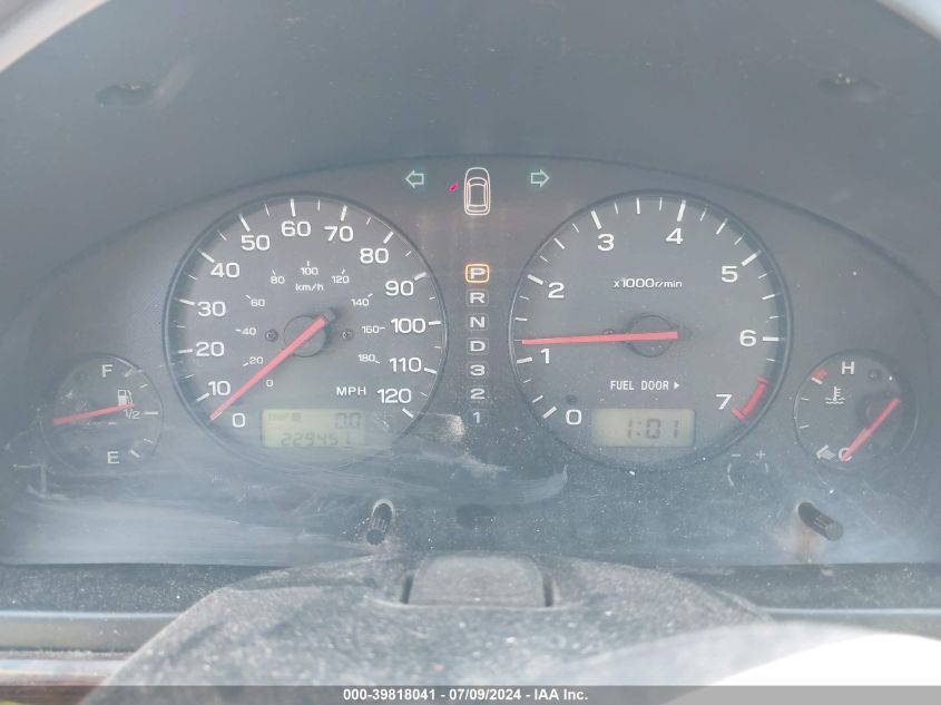 2001 Subaru Outback H6-3.0 VIN: 4S3BH806217624220 Lot: 39818041