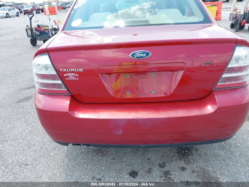 2009 Ford Taurus Se VIN: 1FAHP23WX9G124989 Lot: 39818042