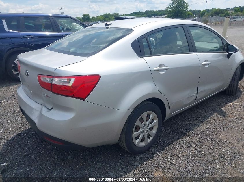 2013 Kia Rio Ex VIN: KNADN4A3XD6167727 Lot: 39818064