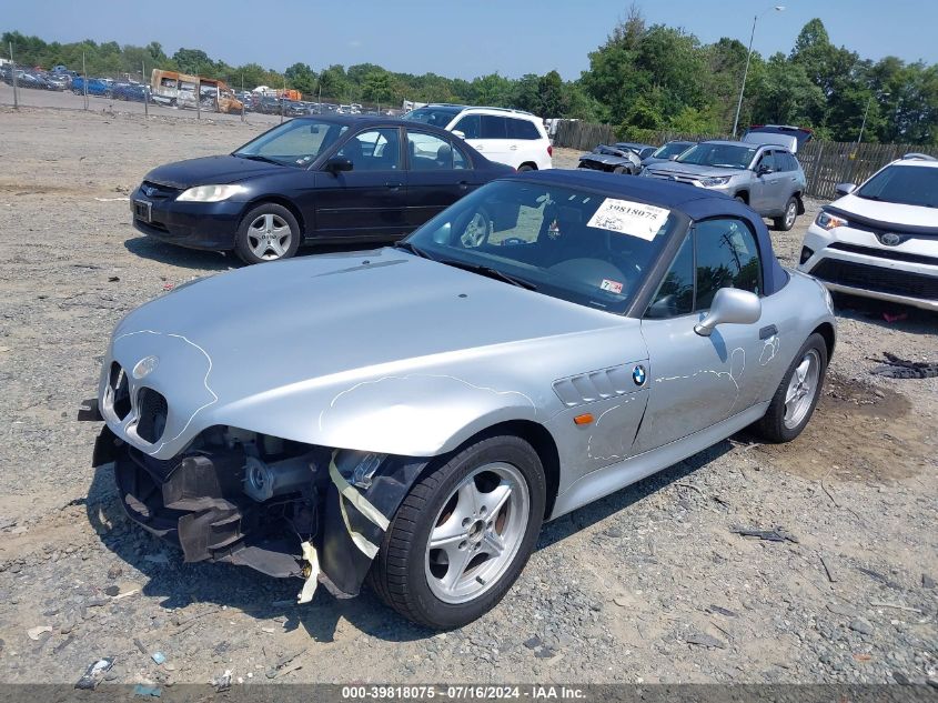 1997 BMW Z3 1.9L Roadster VIN: 4USCH7322VLB80886 Lot: 39818075