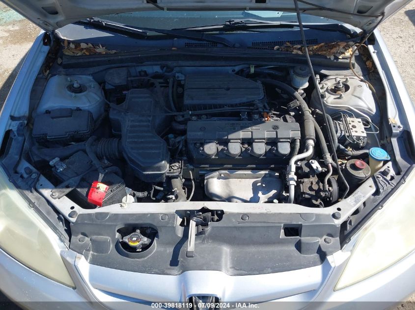 2004 Honda Civic Ex VIN: 2HGES26854H501364 Lot: 39818119