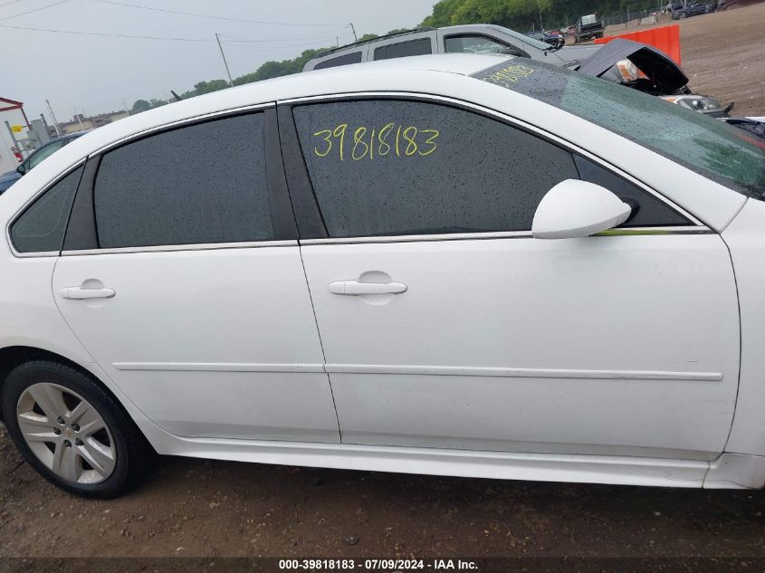 2011 Chevrolet Impala Ls VIN: 2G1WF5EK7B1178441 Lot: 39818183