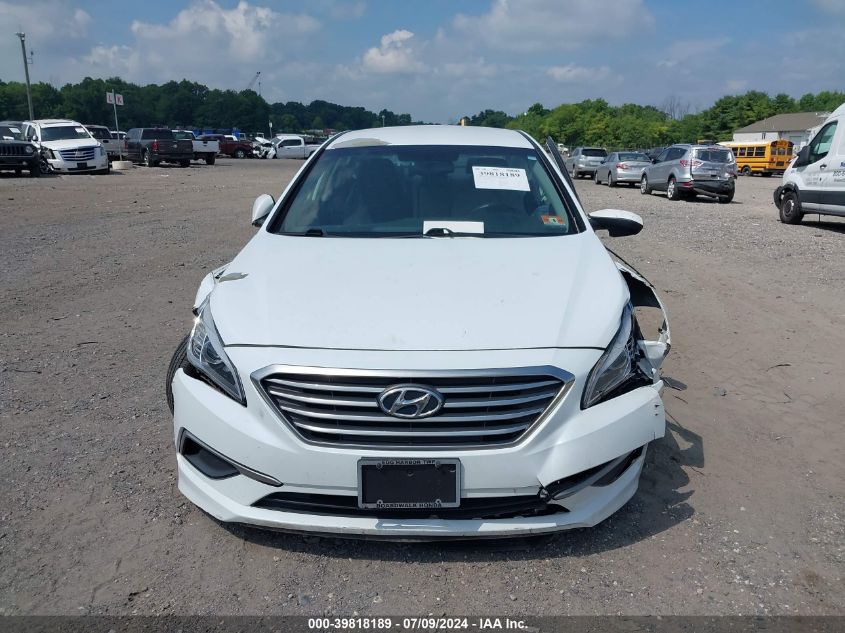 2016 Hyundai Sonata Se VIN: 5NPE24AFXGH362098 Lot: 39818189