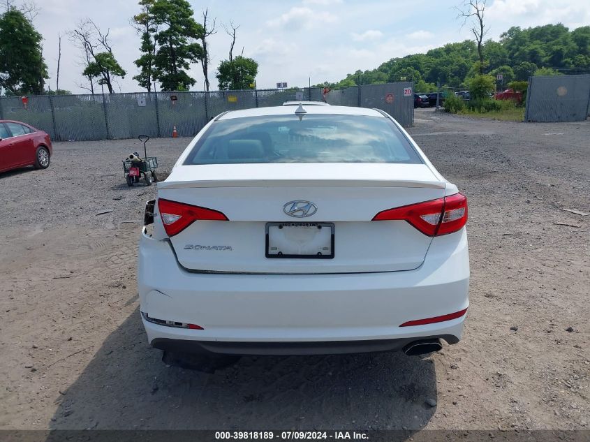2016 Hyundai Sonata Se VIN: 5NPE24AFXGH362098 Lot: 39818189