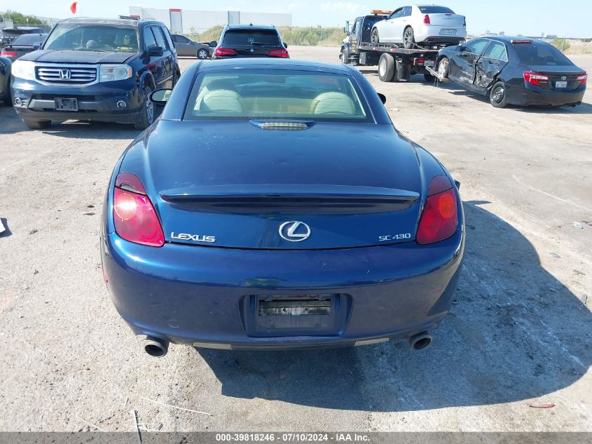 2005 Lexus Sc 430 VIN: JTHFN48Y850067271 Lot: 39818246