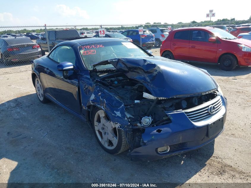 2005 Lexus Sc 430 VIN: JTHFN48Y850067271 Lot: 39818246