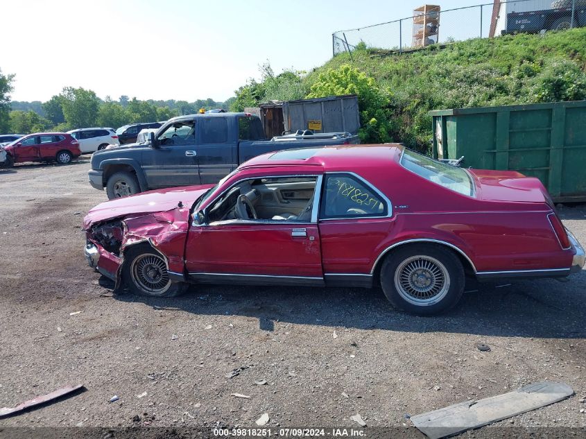 1991 Lincoln Mark Vii Lsc VIN: 1LNCM93E6MY675755 Lot: 39818251